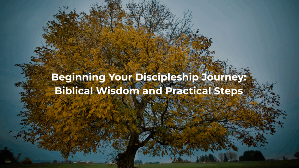 Beginning Your Discipleship Journey: Biblical Wisdom and Practical Steps